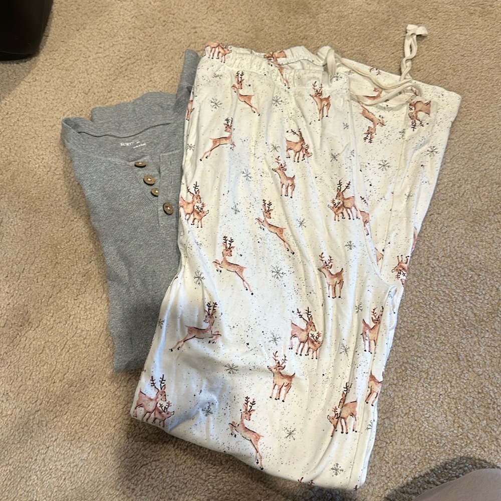 Men's Burt's bees holiday pajamas